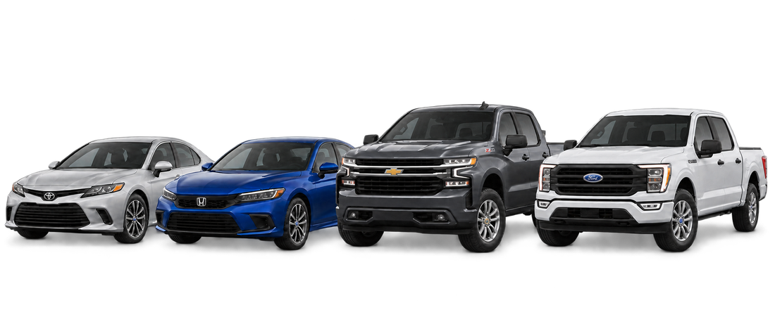 Used sedans and pickup trucks available at A & F Auto Sales